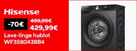 Lave-linge hublot WF3S8043BB3 HISENSE