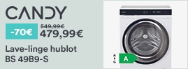 Lave-linge hublot BS 49B9-S CANDY