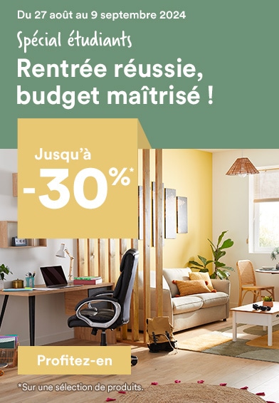 Rentrée réussie, budget maîtrisé : jusqu'à -30%