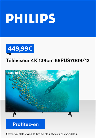 Téléviseur 4K 55'' 139 cm 55PUS7009/12 PHILIPS