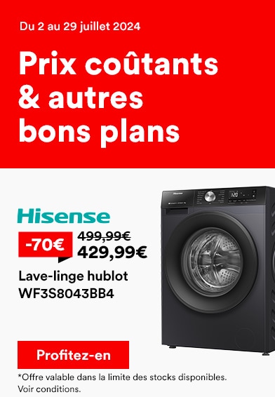 Lave-linge hublot WF3S8043BB3 HISENSE