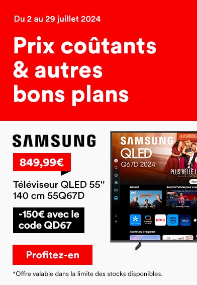 Téléviseur QLED 55'' 140 cm 55Q67D SAMSUNG