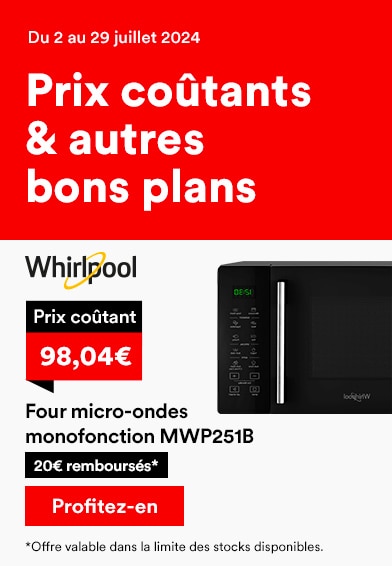 Four micro-ondes monofonction MWP251B WHIRLPOOL
