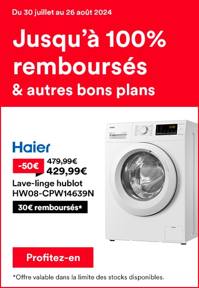 Lave-linge hublot HW08-CPW14639N HAIER