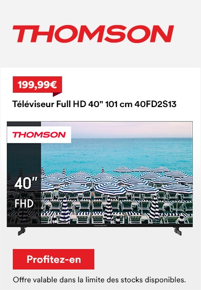 Téléviseur Full HD 40" 101 cm 40FD2S13 THOMSON