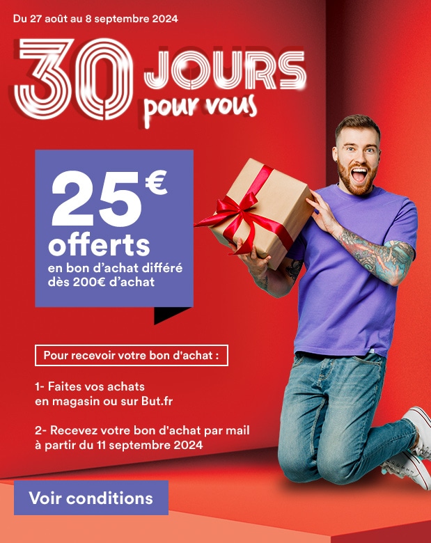 25€ offerts en bon d'achat différé dès 200€