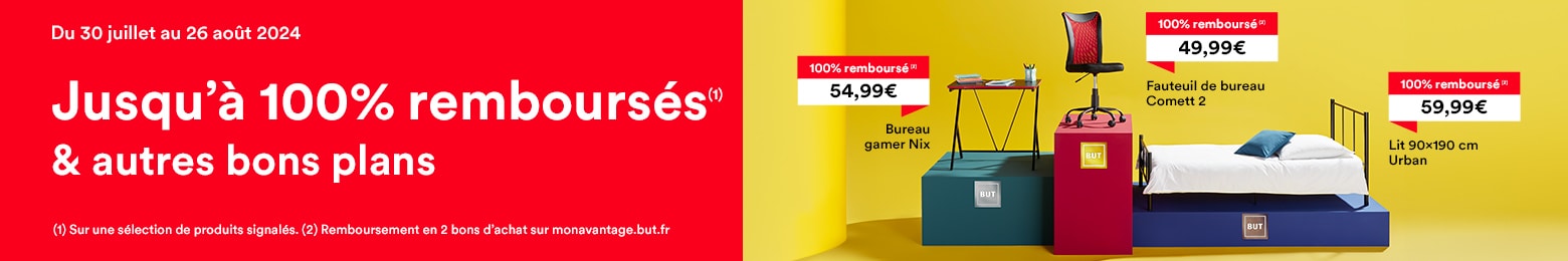 Jusqu'à 100% remboursés