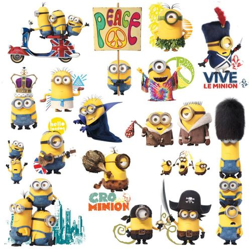 Stickers Repositionnables Les Minions, Le Film - Minions