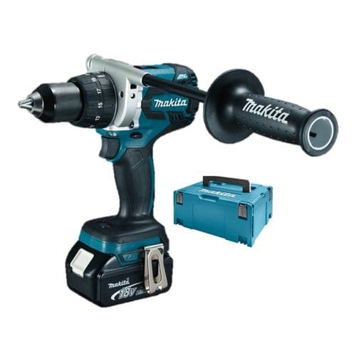 Perceuse Visseuse 18v + 2 Batteries 5ah + Chargeur + Coffret Makpac - Makita - Ddf458rtj