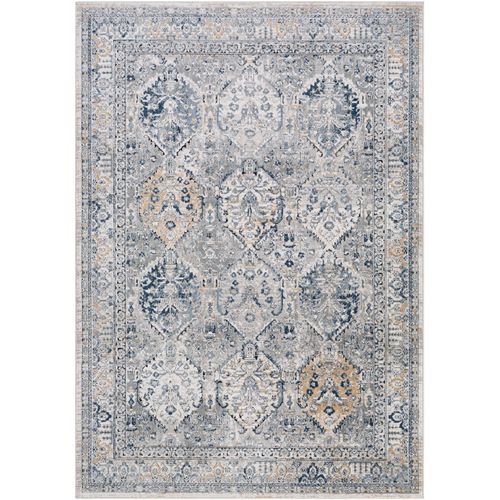 Tapis Vintage Oriental Gris/bleu/brun 160x220