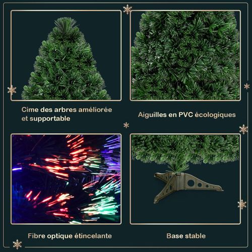 Sapin De Noël Artificiel Lumières LED 90 Cm Arbre De Noël Avec Pied En Plastique Matériau Pvc