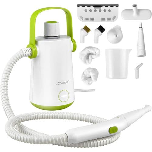 Nettoyeur à Vapeur à Main Portable 1000w Avec Réservoir D'eau De 300 Ml (blanc + Vert)