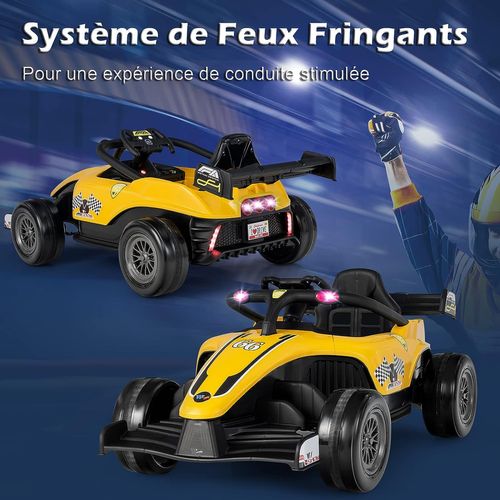 Voiture Électrique 12 V Pour Enfants - F1 Racing- 2 À 5 Km/h- Télécommande, Musique, Lumières