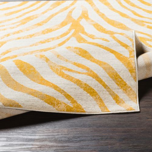 Tapis Zébré Bohème Jaune/beige 160x220