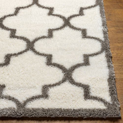 Tapis Shaggy Oriental Ivoire/gris 160x213