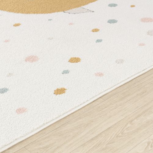 Tapis Enfant Oiseaux Jaune/bleu/marron 120x170