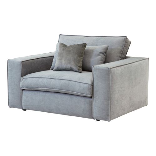 Fauteuil CLOUD grey et bador steel