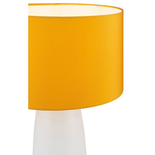 Lampe à poser H. 41 cm TOMASO Blanche et jaune