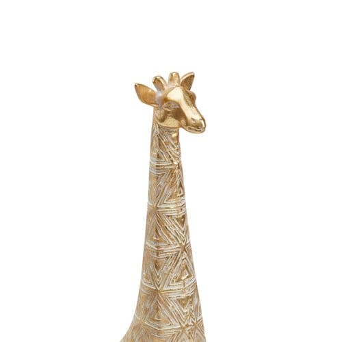 Statue girafe H. 41,5 cm VICTORIA Doré