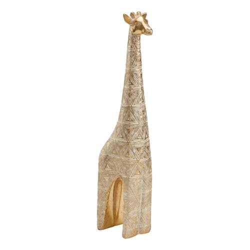 Statue girafe H. 41,5 cm VICTORIA Doré