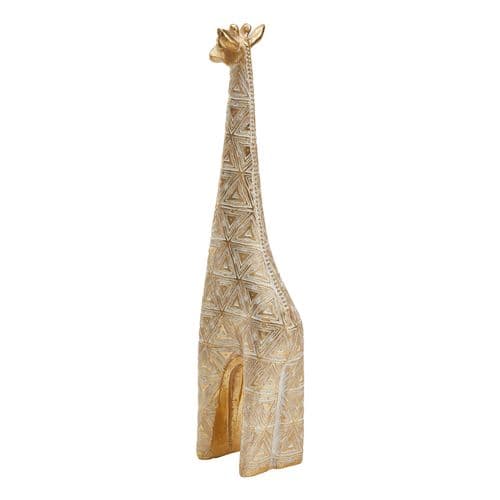 Statue girafe H. 41,5 cm VICTORIA Doré