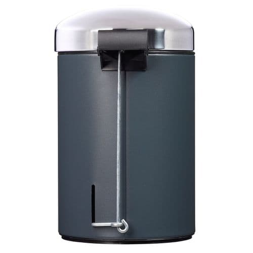 Poubelle De Salle De Bain à Pédale 3l Bonny Et 40 Sacs Poubelle 5l - Gris Anthracite