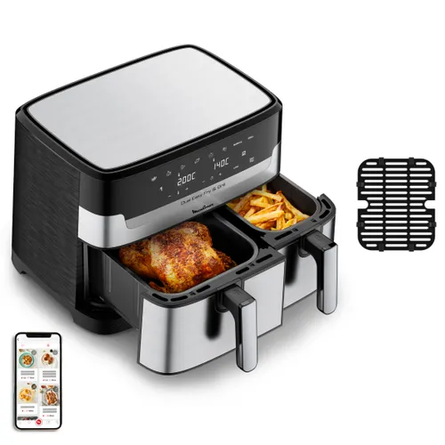 Friteuse à air MOULINEX EZ905D20 Dual Easy Fry & Grill