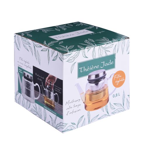 Théière Avec Filtre Reglabe Jade 0,8 L