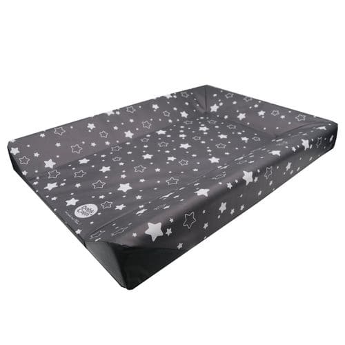 Matelas À Langer Luxe 50x70 Cm Gris Anthracite Étoilé + Toise