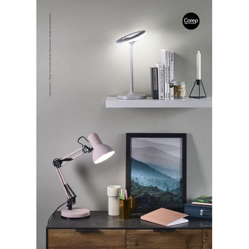 Lampe de bureau architecte FLEX Rose pâle