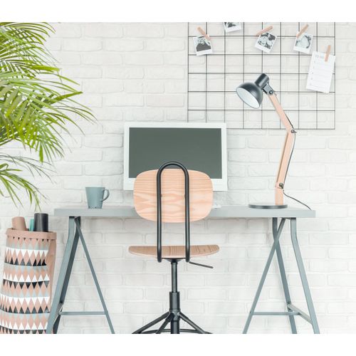 Lampe de bureau archi H. 66 cm BRODY noir