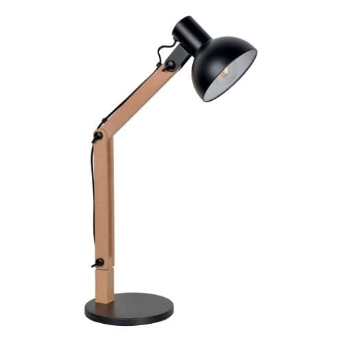 Lampe de bureau archi H. 66 cm BRODY noir