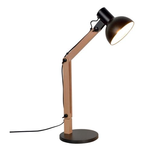 Lampe de bureau archi H. 66 cm BRODY noir