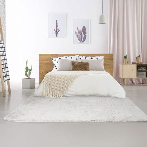 Tapis Lavable à Base Fine Et Souple Extra Doux Blanc 160x230 - Neo Yoga