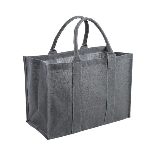 Sac En Jute Plastifiée Gris