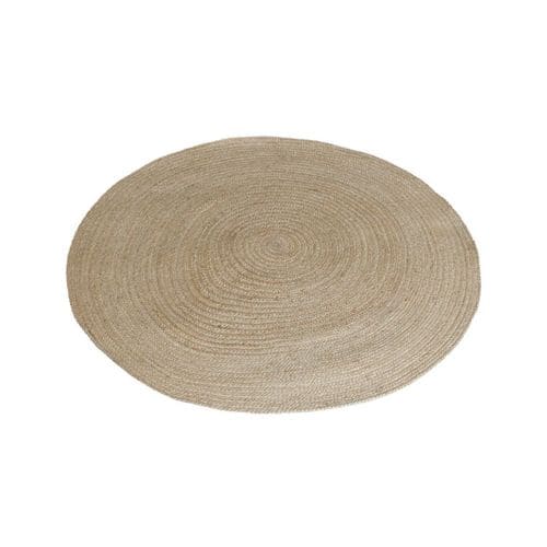 Tapis Rond En Jute Naturel Tressé Ø 120 Cm