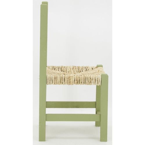 Chaise Enfant En Bois Vert