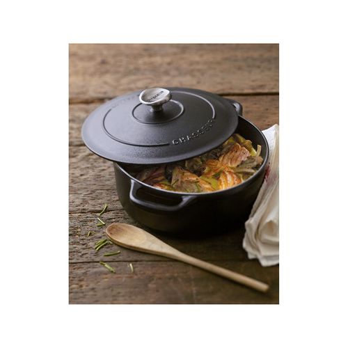 Cocotte Ronde En Fonte Émaillée 24cm Noire Sublime - Puc472401