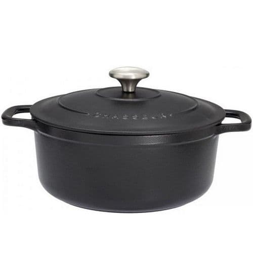 Cocotte Ronde En Fonte Émaillée 24cm Noire Sublime - Puc472401