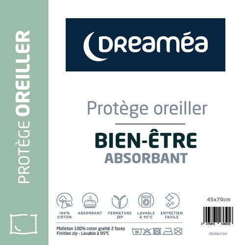 Protège oreiller 45x70 cm DREAMEA BIEN-ETRE