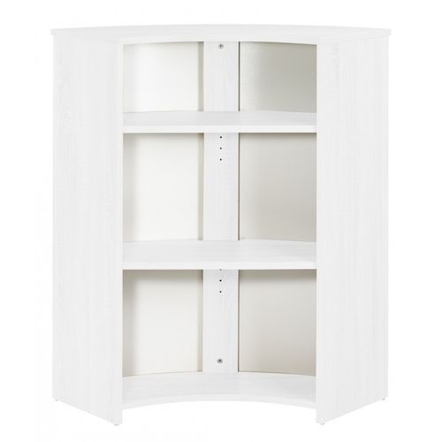 Meuble Comptoir Bar 96 Cm Blanc 3 Niches - Coloris: Blanc