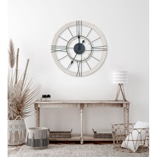 Horloge Denver 60 Cm Naturel   Noir