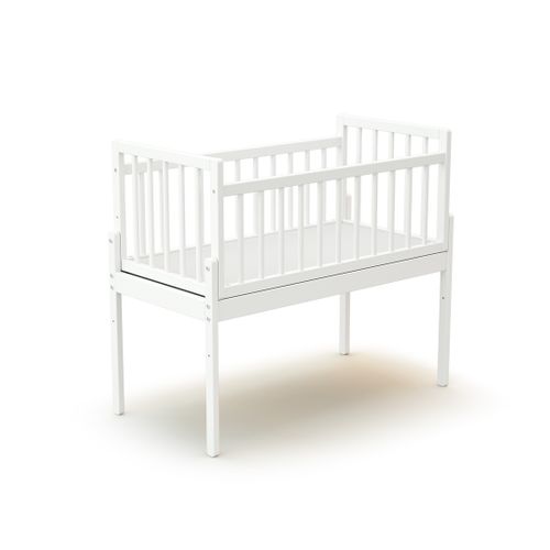 Berceau Cododo Blanc En Bois   Matelas 40x80