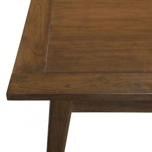 Laure - Table à Manger Rectangulaire Extensible Marron 200/240cm Bois Mindi