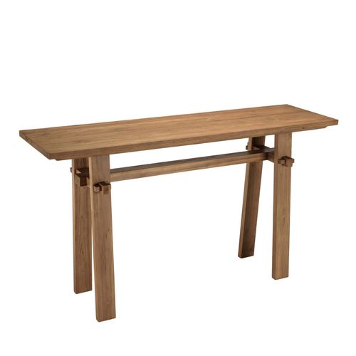 Alida - Console 140x40cm En Bois De Teck Recyclé