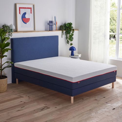 Matelas Mousse L'incontournable Ferme 160 X 200 Cm Blanc, Bleu Foncé