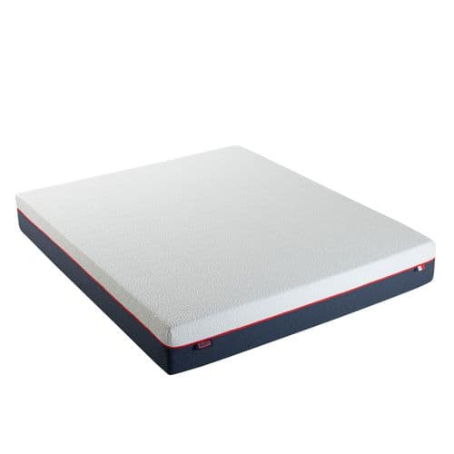 Matelas Mousse L'incontournable Ferme 160 X 200 Cm Blanc, Bleu Foncé