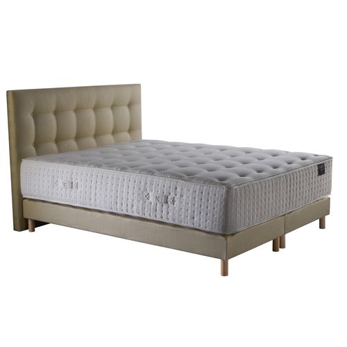 Ensemble Helios Tête De Lit Matelas Ressorts Ensaches Memoire De Forme Latex Jaune 160x200cm