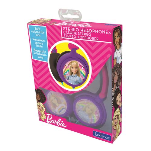 Casque Stéréo Filaire Pliable Pour Enfants Avec Limitation De Volume D'écoute Barbie