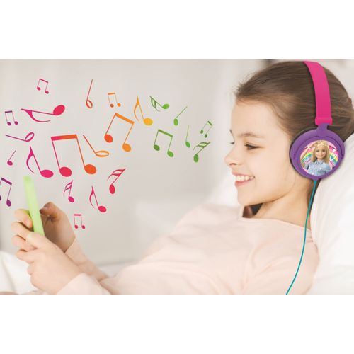 Casque Stéréo Filaire Pliable Pour Enfants Avec Limitation De Volume D'écoute Barbie